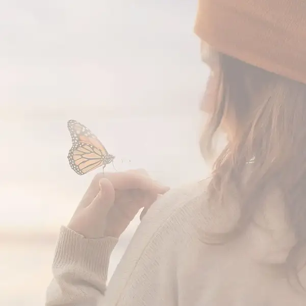 Woman with Butterfly