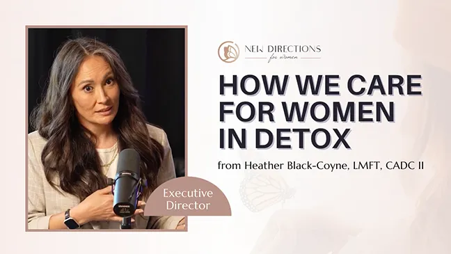 Podcast Cover - How we care for women in Detox